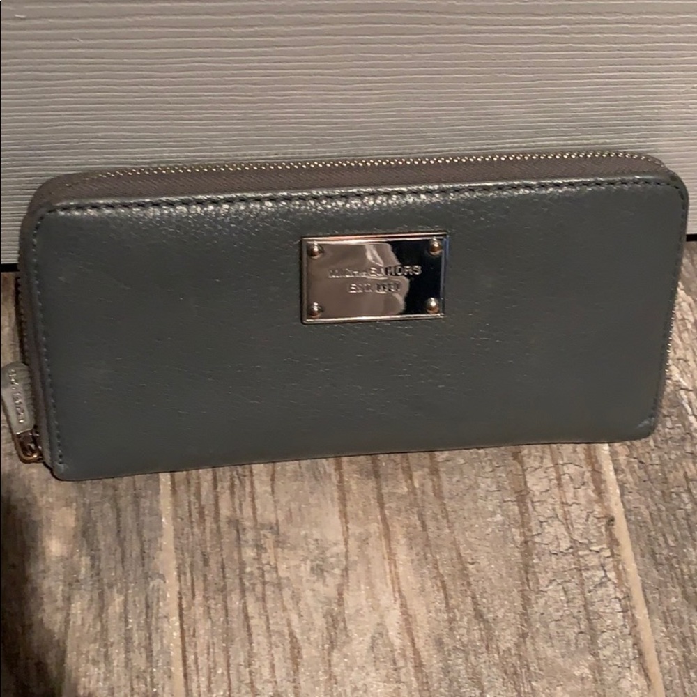 Michael Kors dark gray wallet